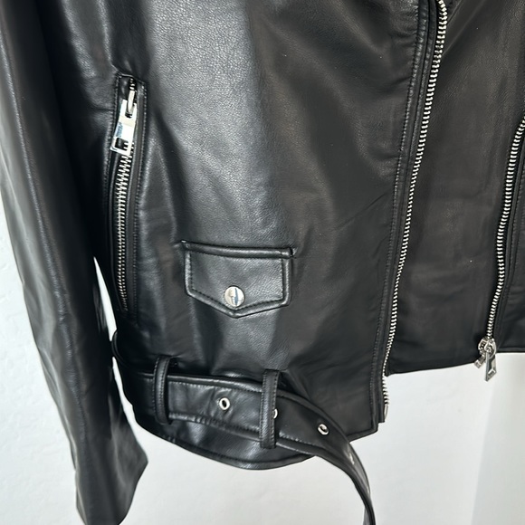 NWT Zara faux leather jacket size M - Picture 5 of 6